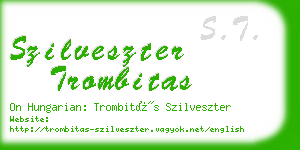 szilveszter trombitas business card